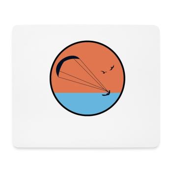 Kitesurfer - Mousepad (Querformat) - Weiß - Vorne