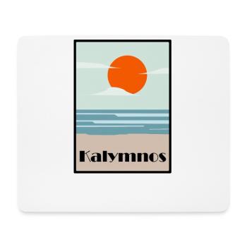 kalymnos See Meer art deco - Mousepad (Querformat) - Weiß - Vorne