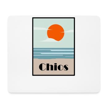 chios See Meer art deco - Mousepad (Querformat) - Weiß - Vorne