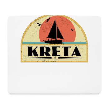 Kreta - Mousepad (Querformat) - Weiß - Vorne