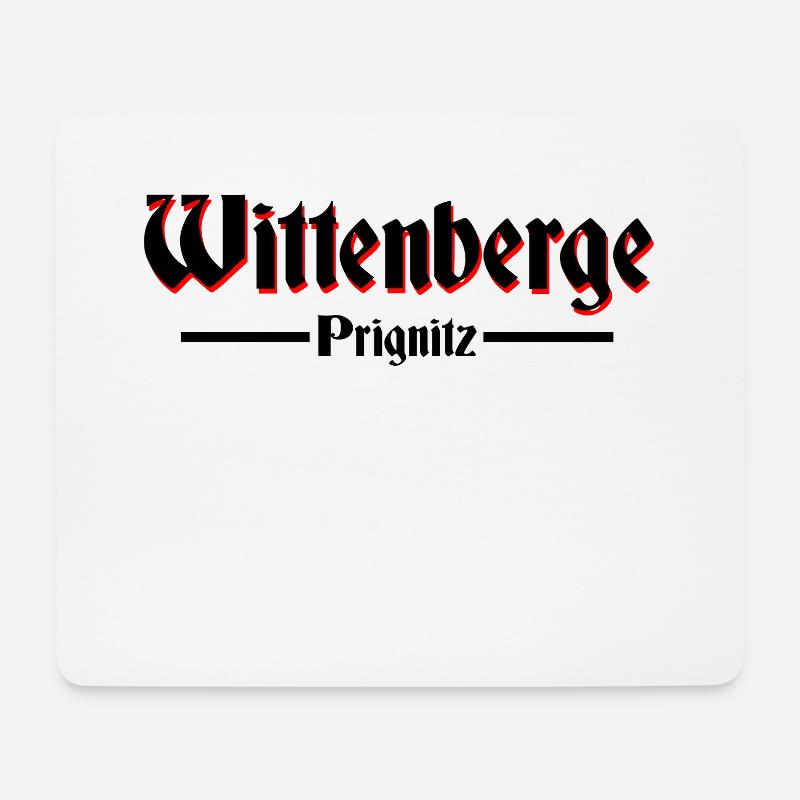 Wittenberge - Mousepad (Querformat) - Weiß