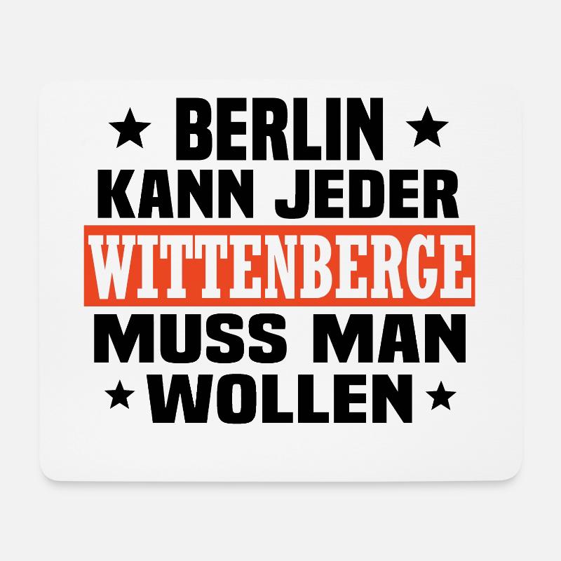 Wittenberge - Mousepad (Querformat) - Weiß
