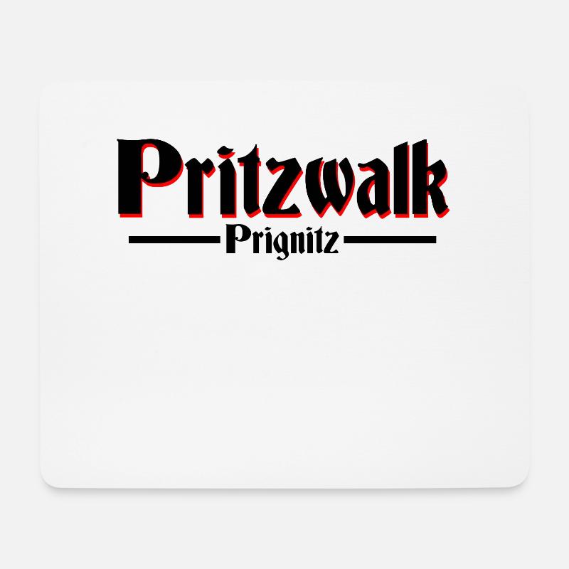 Pritzwalk - Mousepad (Querformat) - Weiß