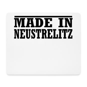 Made in Neustrelitz - Mousepad (Querformat) - Weiß - Vorne
