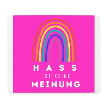 Regenbogen Hass ist keine Meinung BLP - Mousepad (Querformat) - Weiß - Vorne