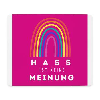 Regenbogen Hass ist keine Meinung BDP - Mousepad (Querformat) - Weiß - Vorne