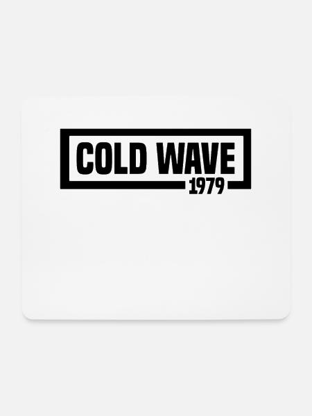 cold wave - Mousepad (Querformat) - Weiß