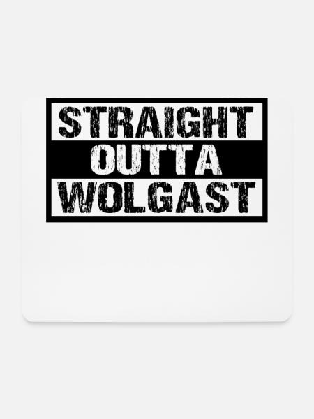 Wolgast - Mousepad (Querformat) - Weiß
