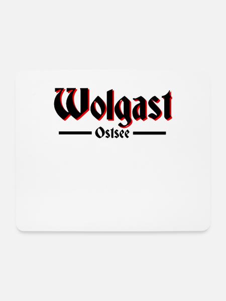 Wolgast - Mousepad (Querformat) - Weiß