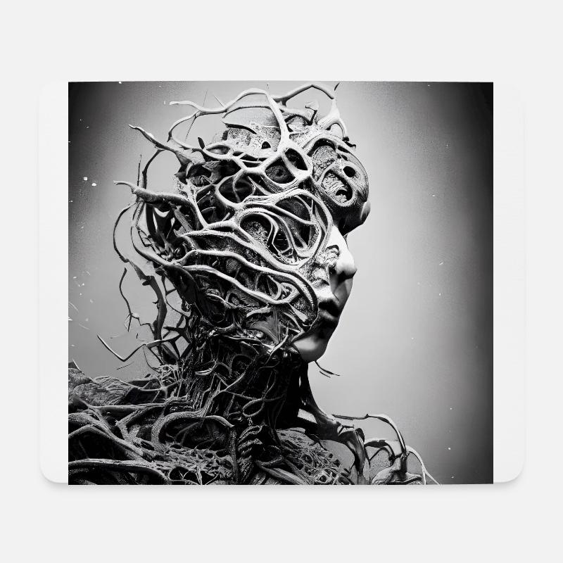 Bauminfektion - Mousepad (Querformat) - Weiß