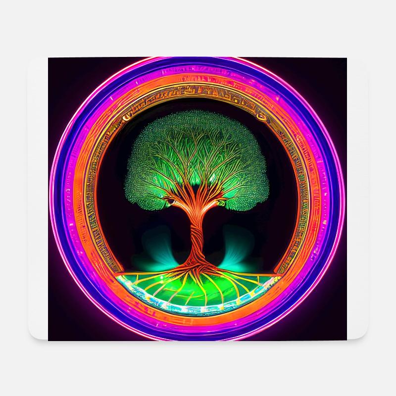 Lebensbaum Anhänger - Mousepad (Querformat) - Weiß