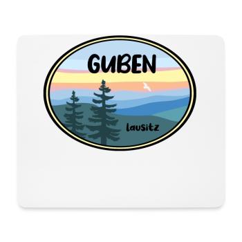 Guben - Mousepad (Querformat) - Weiß - Vorne