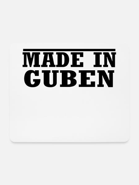 Guben - Mousepad (Querformat) - Weiß