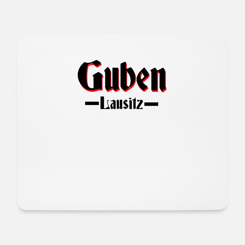 Guben - Mousepad (Querformat) - Weiß