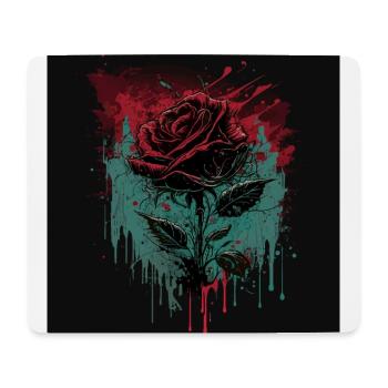 Rose - Mouse Pad (horizontal) - white - Front