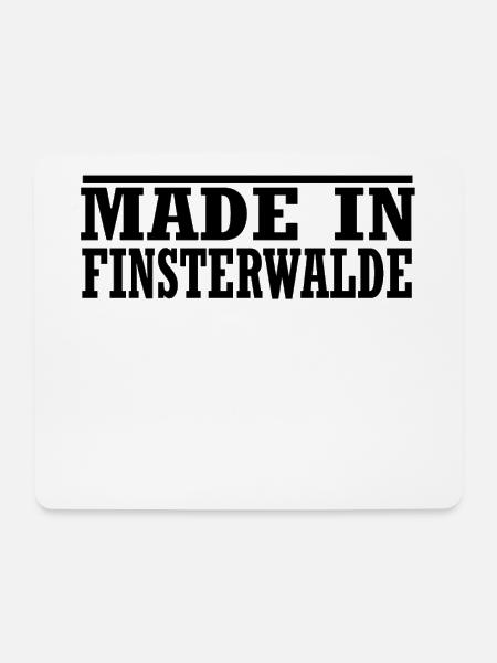 made in Finsterwalde - Mousepad (Querformat) - Weiß
