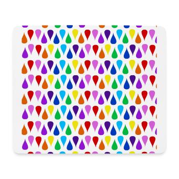 Bunte Tränen - Mousepad (Querformat) - Weiß - Vorne