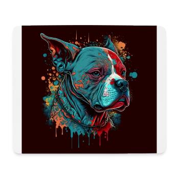 American Staffordshire Terrier - Tapis de souris (format paysage) - blanc - Devant