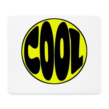 cool schwarz auf gelb im comicstil - Mousepad (Querformat) - Weiß - Vorne
