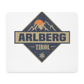 arlberg - Mousepad (Querformat) - Weiß - Vorne