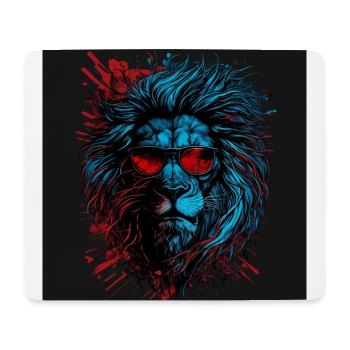Signe du zodiaque Lion - Tapis de souris (format paysage) - blanc - Devant