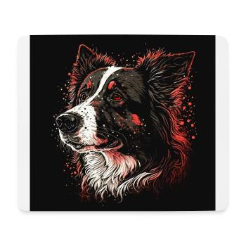 Border Collie - Mousepad (Querformat) - Weiß - Vorne