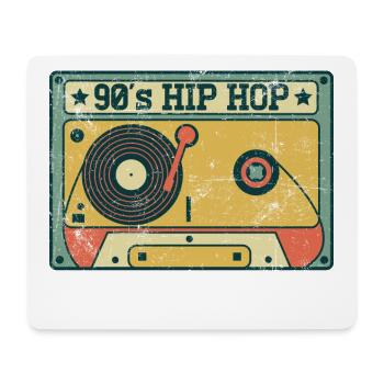 90's Hip Hop Music Tape - Mouse Pad (horizontal) - white - Front