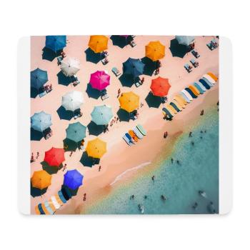 Beach, Summer, Good mood - Mouse Pad (horizontal) - white - Front