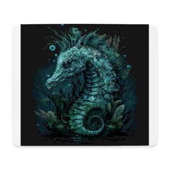 Crinchy Seahorse - Mouse Pad (horizontal) - white - Front
