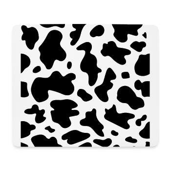 Modèle de taches de vache - Tapis de souris (format paysage) - blanc - Devant
