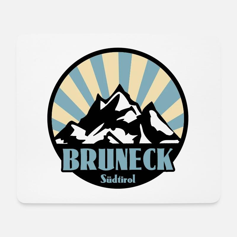 Bruneck Südtirol - Mousepad (Querformat) - Weiß