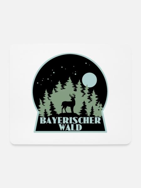 Bayrischer Wald - Mousepad (Querformat) - Weiß