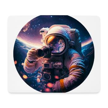 Astronaut photographs gift - Mouse Pad (horizontal) - white - Front