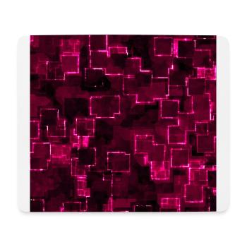 Glowing Pattern (Shapes, Pink) - Mouse Pad (horizontal) - white - Front