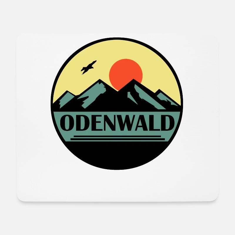 Odenwald - Mousepad (Querformat) - Weiß