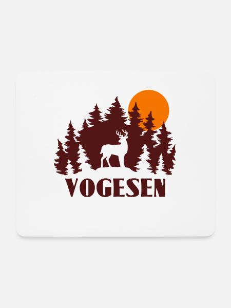 Vogesen - Mousepad (Querformat) - Weiß