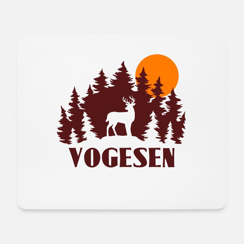 Vogesen - Mousepad (Querformat) - Weiß