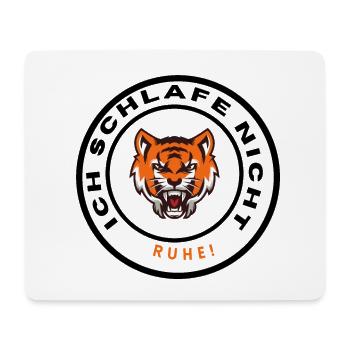 Tiger, Lustigetiger, Text,Cartoon - Mousepad (Querformat) - Weiß - Vorne