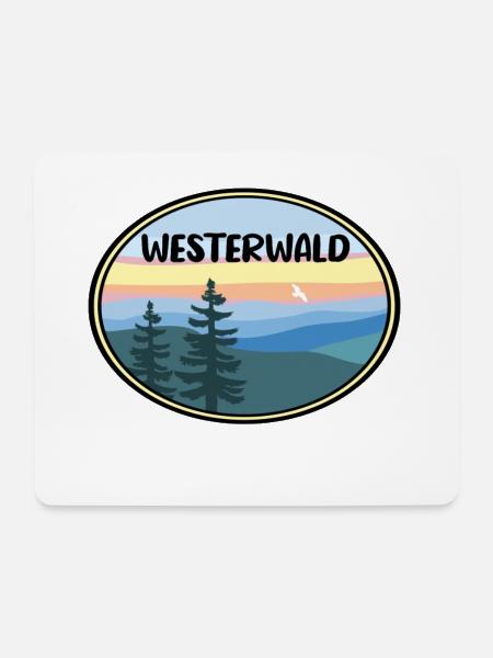 Westerwald - Mousepad (Querformat) - Weiß