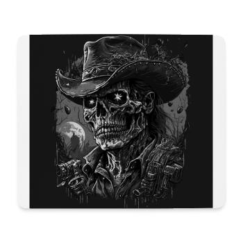 Untoter Cowboy - Mousepad (Querformat) - Weiß - Vorne