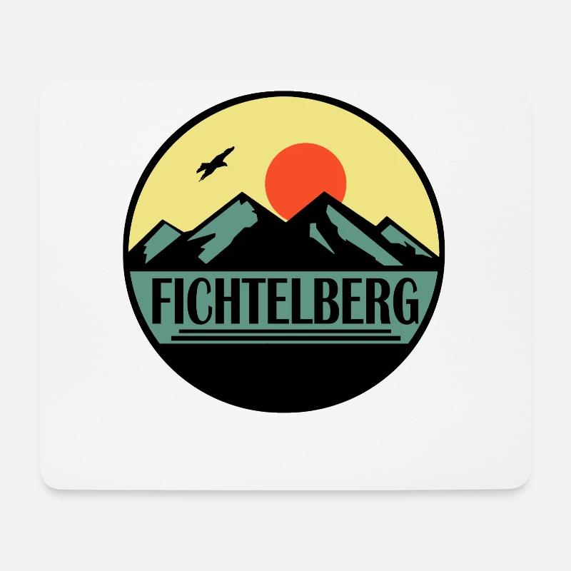 Fichtelberg - Mousepad (Querformat) - Weiß