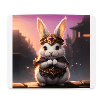 Mignon fantaisie Steampunk Lapin Artwork Lapins Ar - Tapis de souris (format paysage) - blanc - Devant