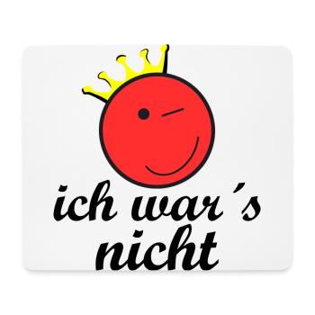 Ich war es nicht - Mousepad (Querformat) - Weiß - Vorne