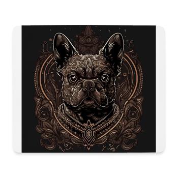French Bulldog - Mouse Pad (horizontal) - white - Front