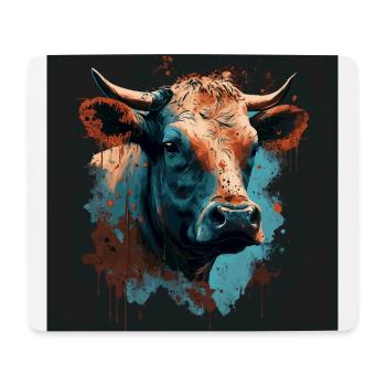 A cow - Mouse Pad (horizontal) - white - Front