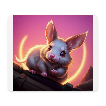 Fantasy Rodent Warrior Artwork pour Kids Fancy Rat - Tapis de souris (format paysage) - blanc - Devant