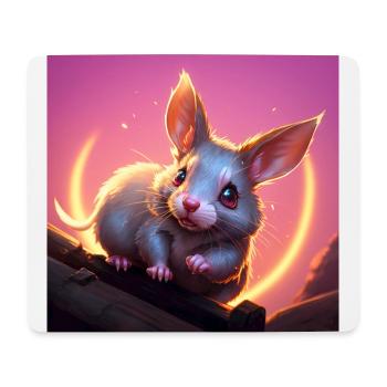 Fantasy Rodent Warrior Artwork pour Kids Fancy Rat - Tapis de souris (format paysage) - blanc - Devant