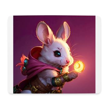 Fantasy Rodent Warrior Artwork pour Kids Fancy Rat - Tapis de souris (format paysage) - blanc - Devant