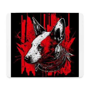 Bull terrier - Mouse Pad (horizontal) - white - Front