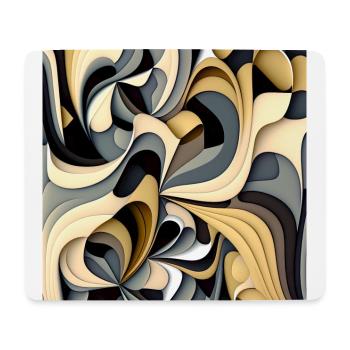 Modernes abstraktes Muster - Mousepad (Querformat) - Weiß - Vorne